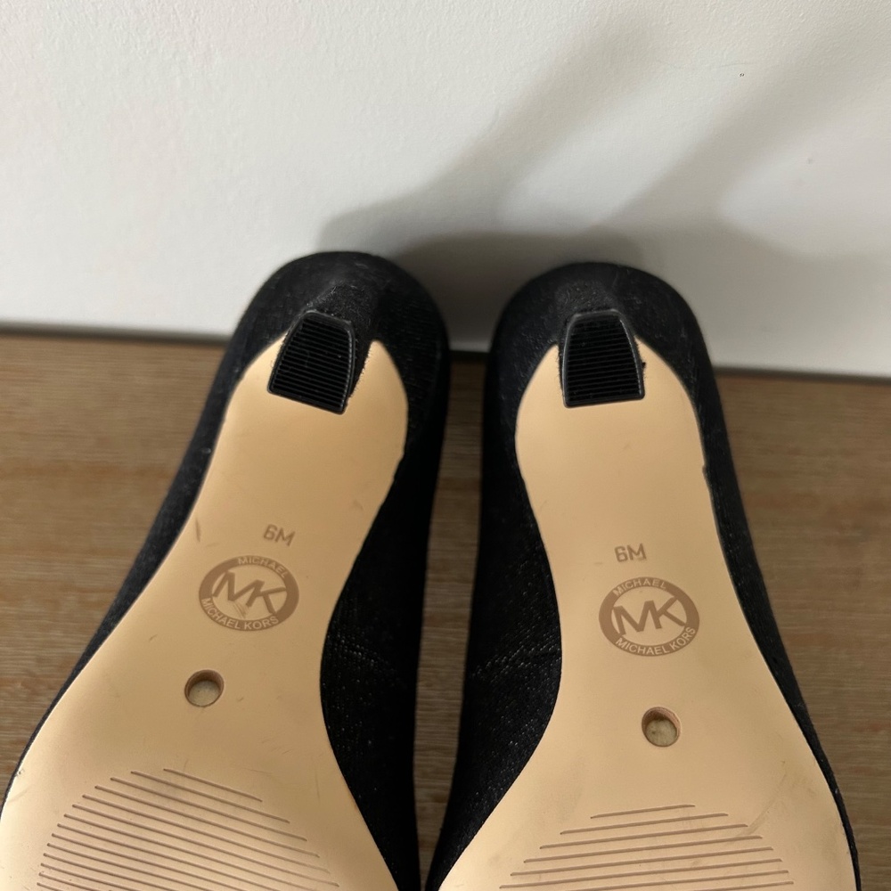 Michael Kors Amara Pump | Size 6M | Black Denim | Market Sample | New - Picture 12 of 13